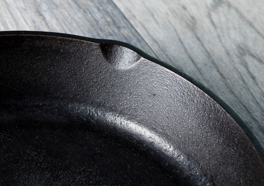when to clean cast iron pan